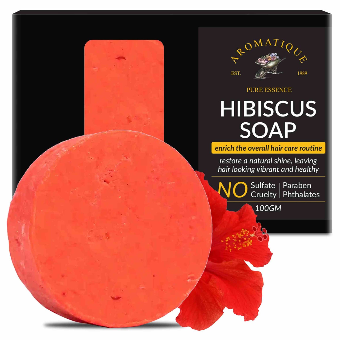 Hibiscus Soap for Skin & Hair | 100gm