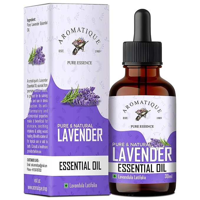 Lavender Essential Oil For Hair & Skin - Pure & Natural