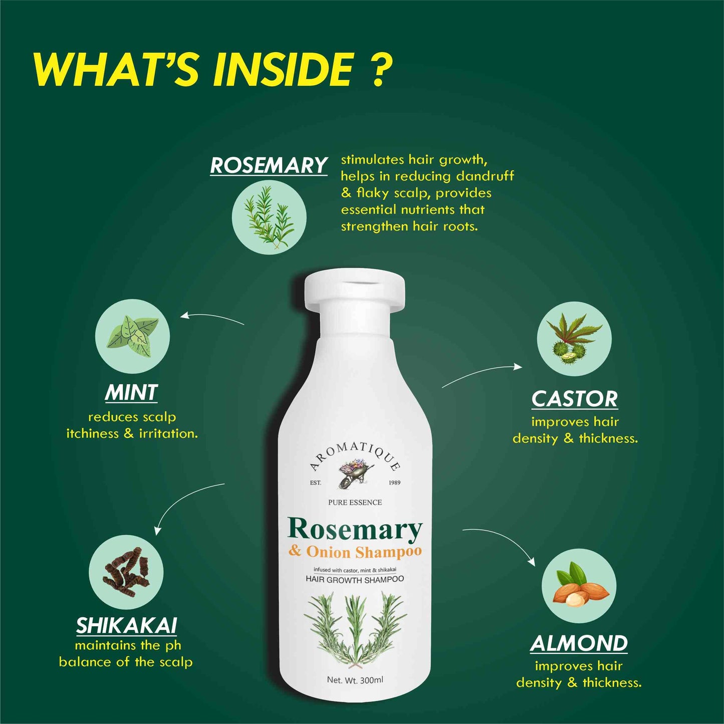 Rosemary & Onion Shampoo | 300ml