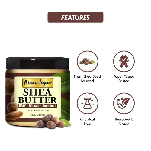 African Shea Butter Raw Unrefined | 200gm
