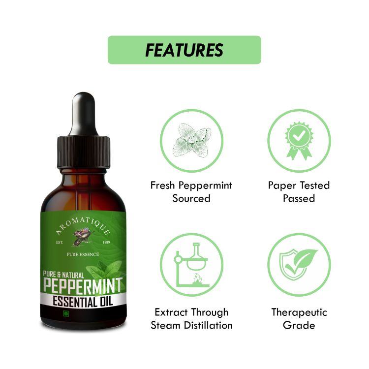 Peppermint Essential Oil For Skin & Hair