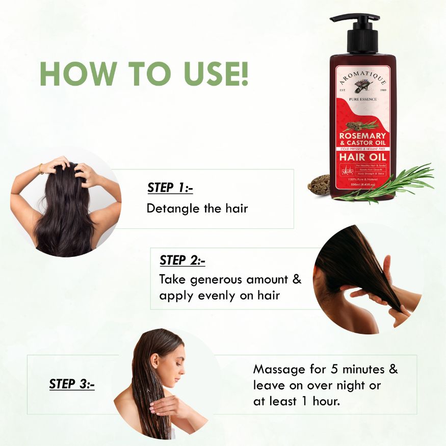 Rosemary & Castor Oil for Hair Growth