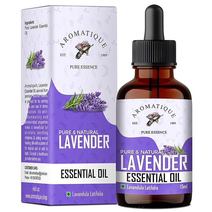 Lavender Essential Oil For Hair & Skin - Pure & Natural