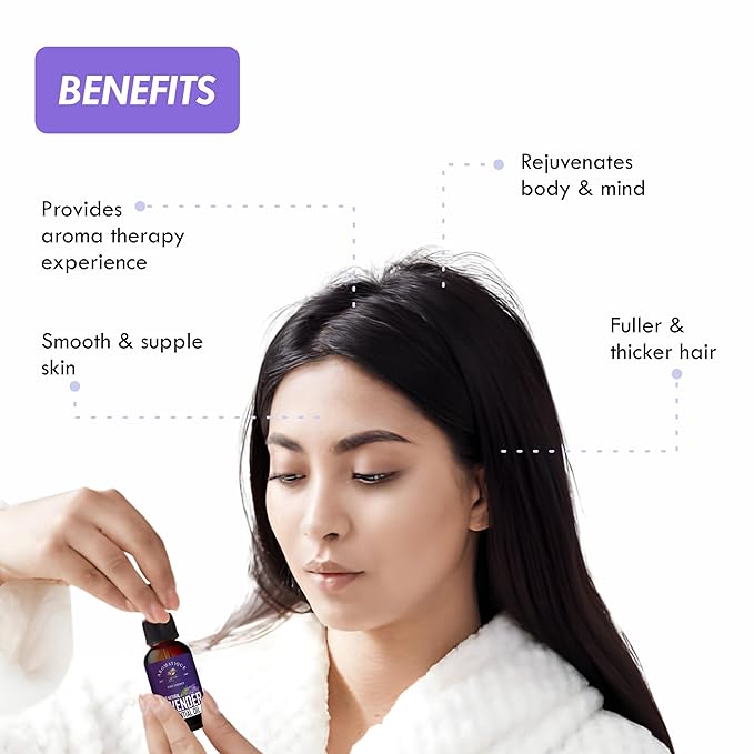 Lavender Essential Oil For Hair & Skin - Pure & Natural