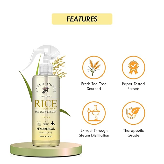 Rice Water Toner for Skin & Hair | 200ml