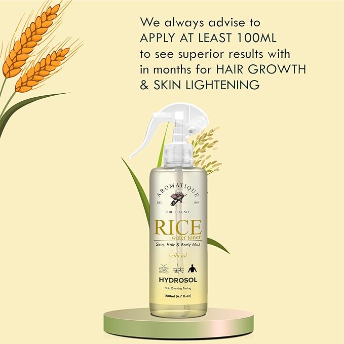 Rice Water Toner for Skin & Hair | 200ml