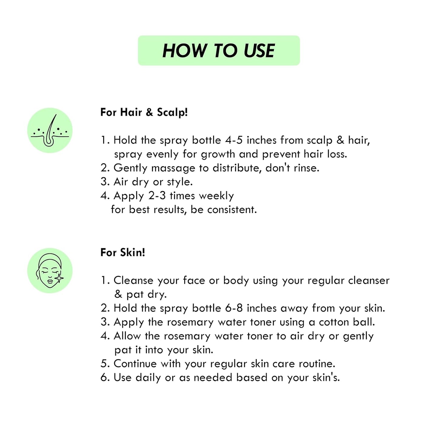 Rosemary Water Toner For Hair Growth