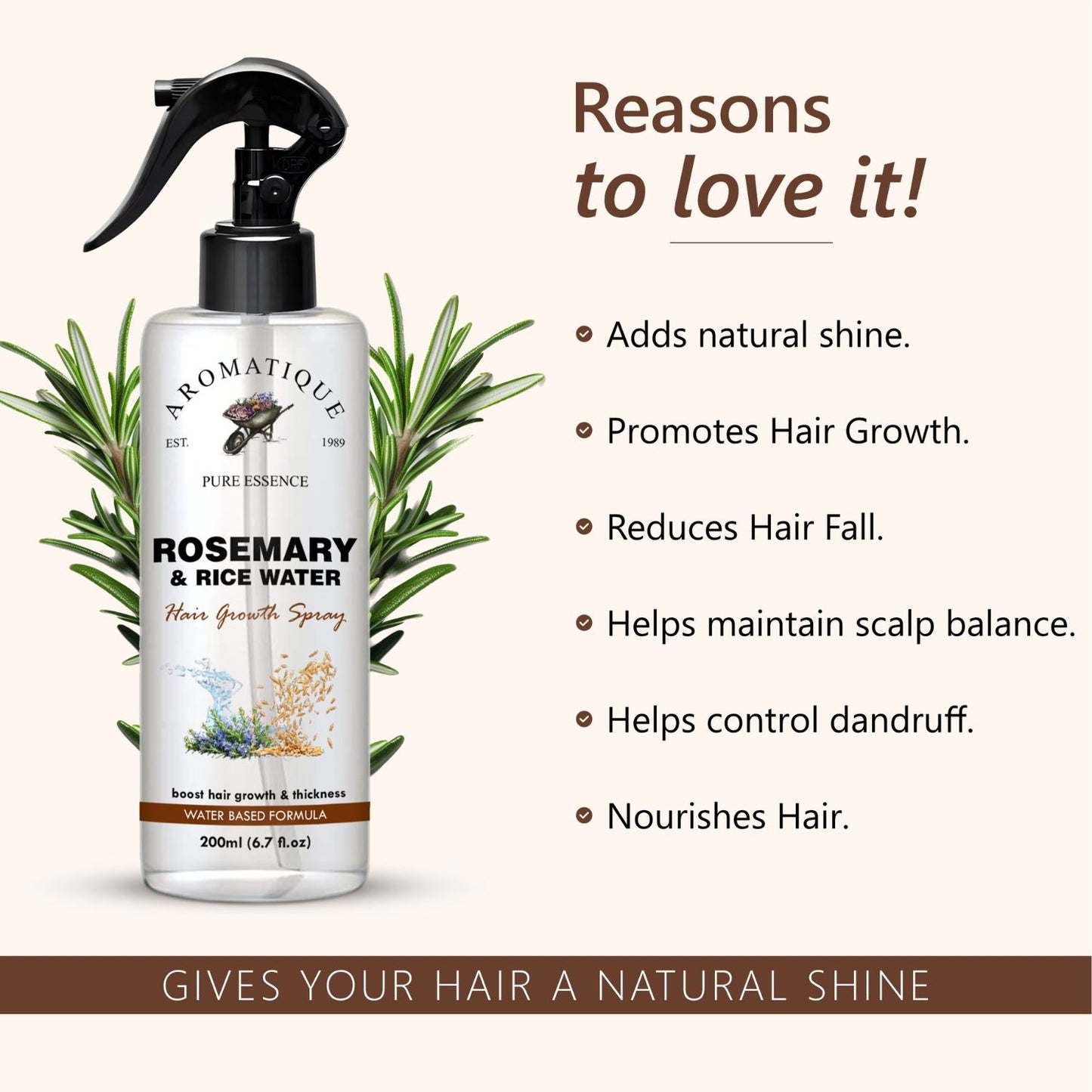 Rosemary and Rice Water Hair Spray