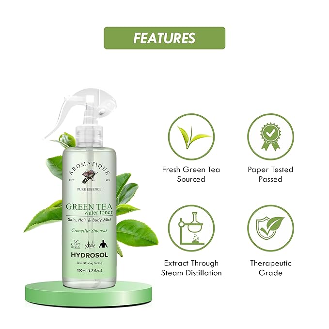 Green Tea Water Toner for Skin & Hair