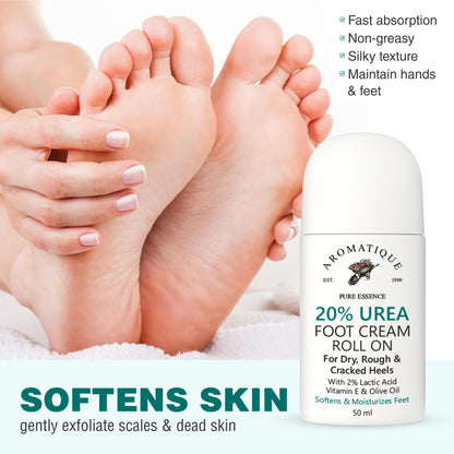 Foot Cream Roll On with 20% Urea – 50ml
