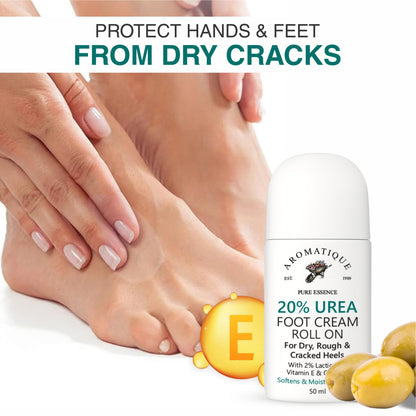 Foot Cream Roll On with 20% Urea – 50ml