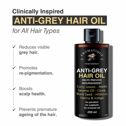 Anti Grey Hair Oil – Helps Reverse Grey Hair