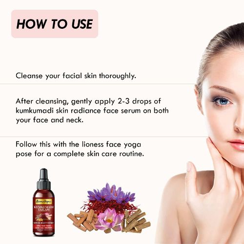 Kumkumadi Tailam For Scars, Blemishes, wrinkles, Finelines, acne & Skin Brightening. | 30ml