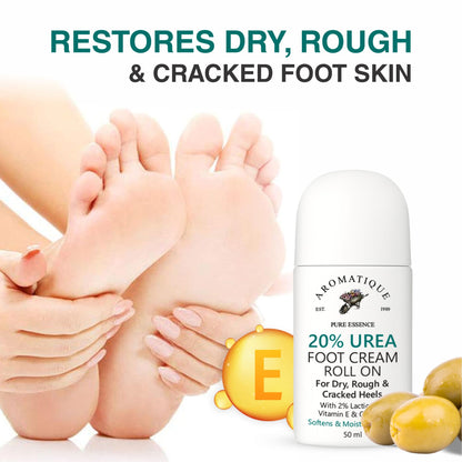 Foot Cream Roll On with 20% Urea – 50ml