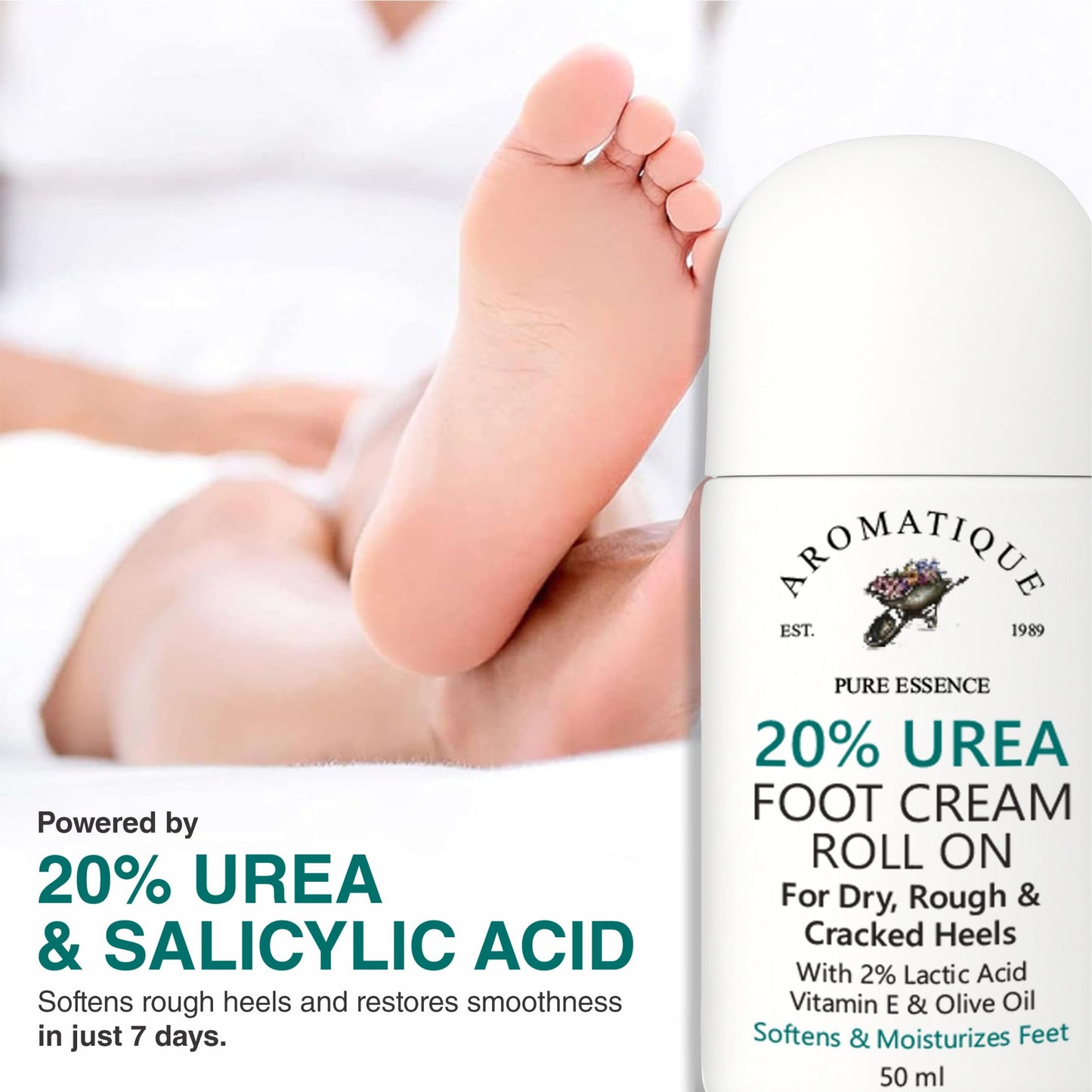Foot Cream Roll On with 20% Urea – 50ml