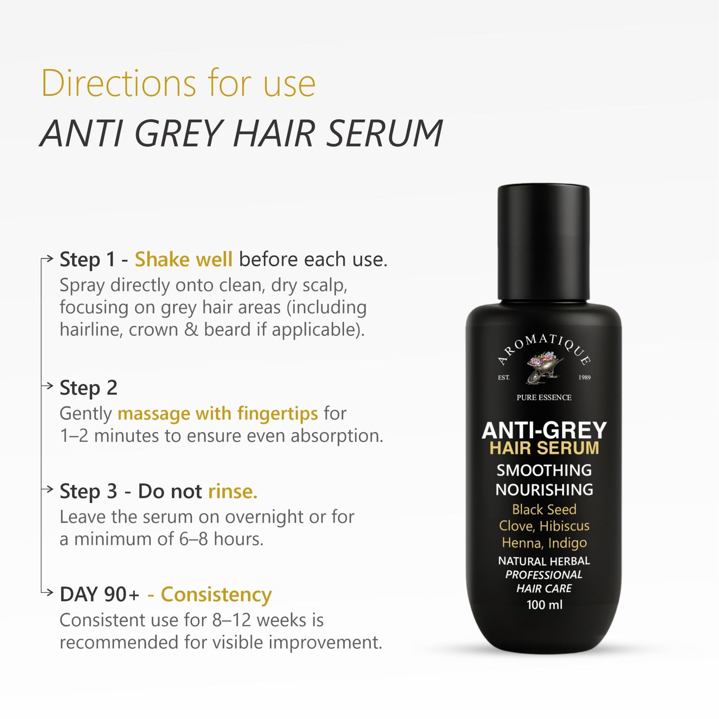 Hair Serum for Premature Greying.