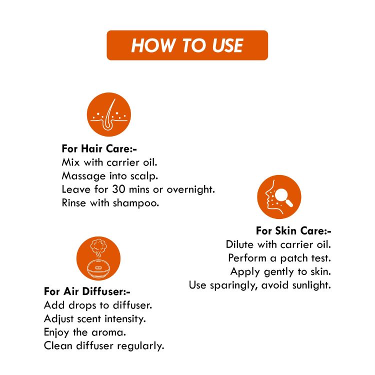 Sweet Orange Oil for Face, Scalp & Skin