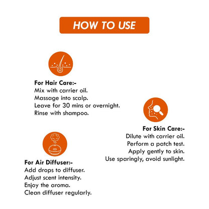 Sweet Orange Oil for Face, Scalp & Skin