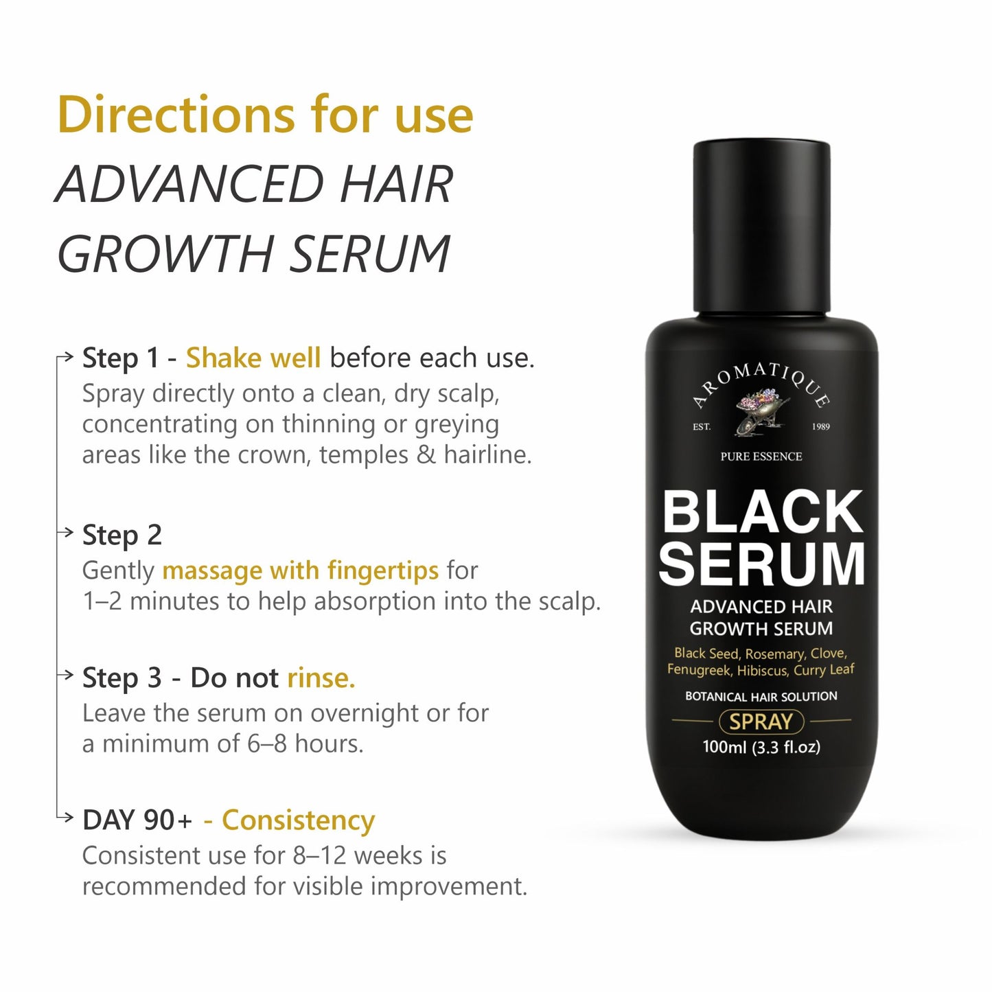 Black Serum – Advanced Hair Growth Solution (Spray)