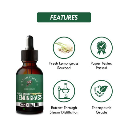 Lemongrass Essential Oil for Skin & Hair