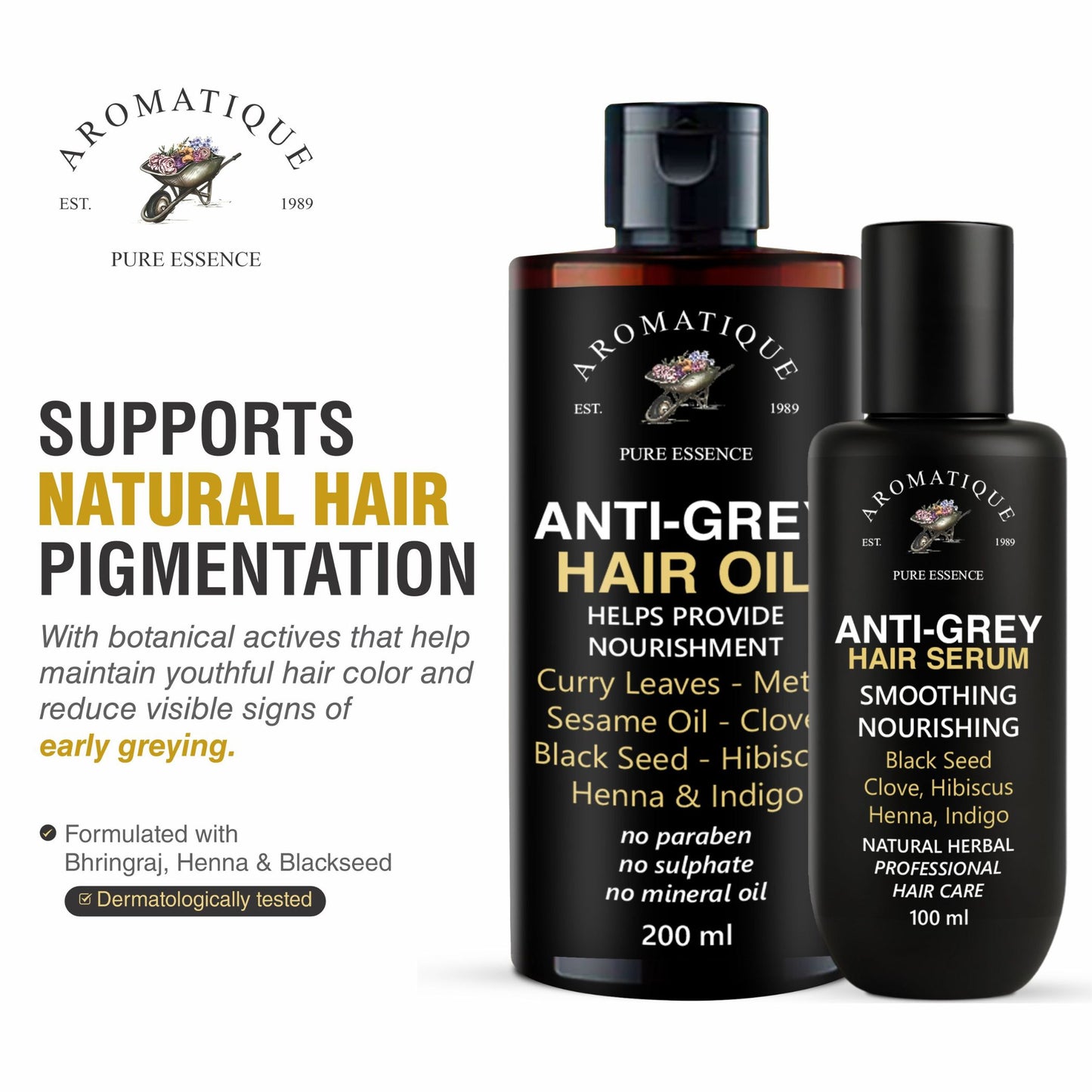 ANTI GREY HAIR OIL & SERUM COMBO