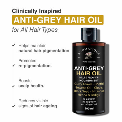 ANTI GREY HAIR OIL & SERUM COMBO