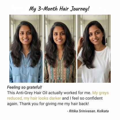 Anti Grey Hair Oil – Helps Reverse Grey Hair