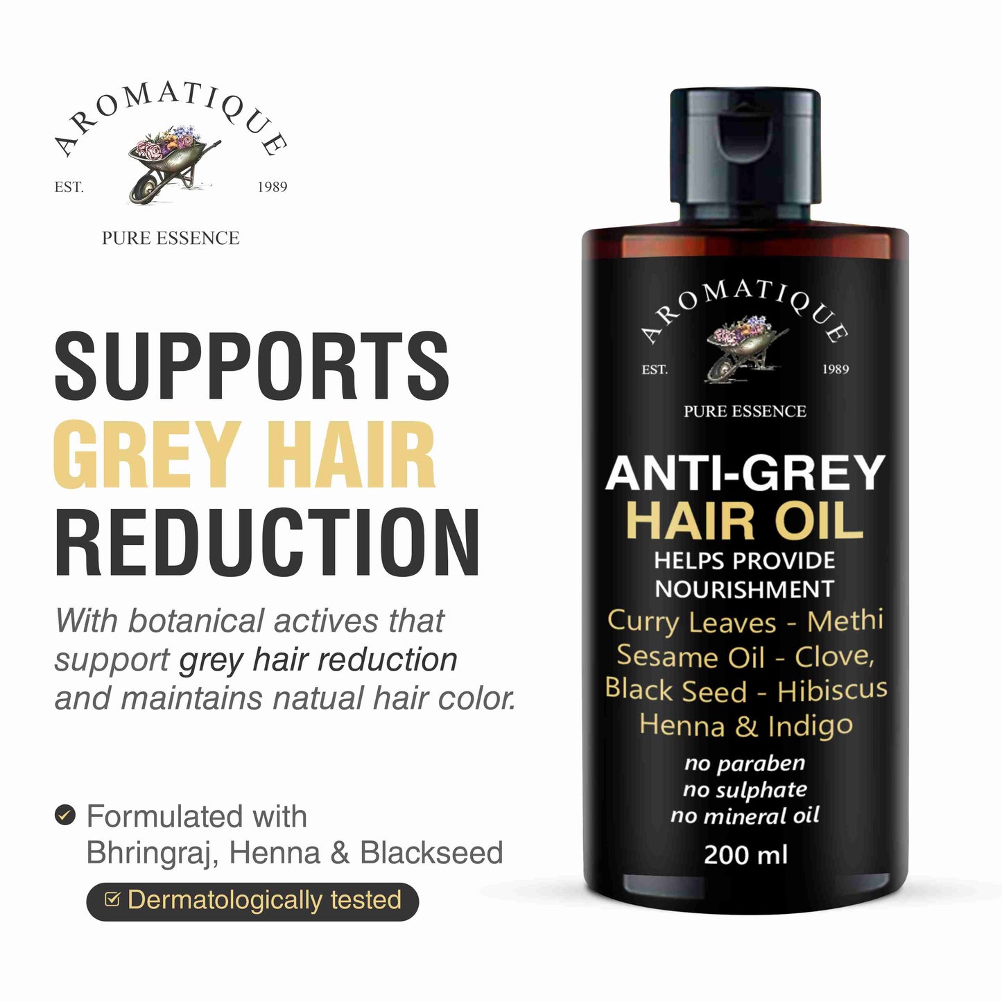 Anti Grey Hair Oil – Helps Reverse Grey Hair