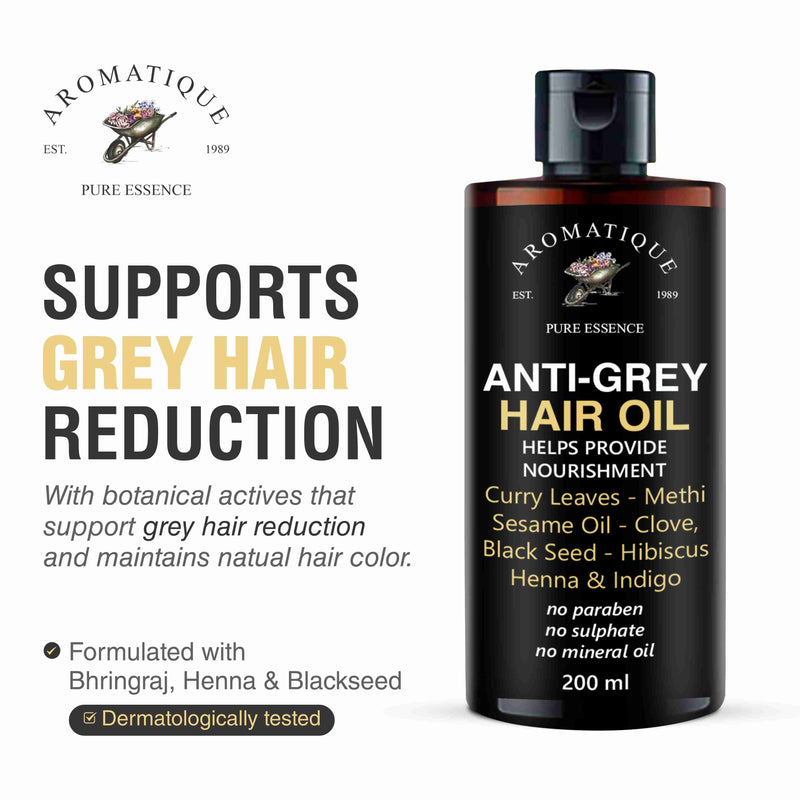 Anti Grey Hair Oil – Helps Reverse Grey Hair