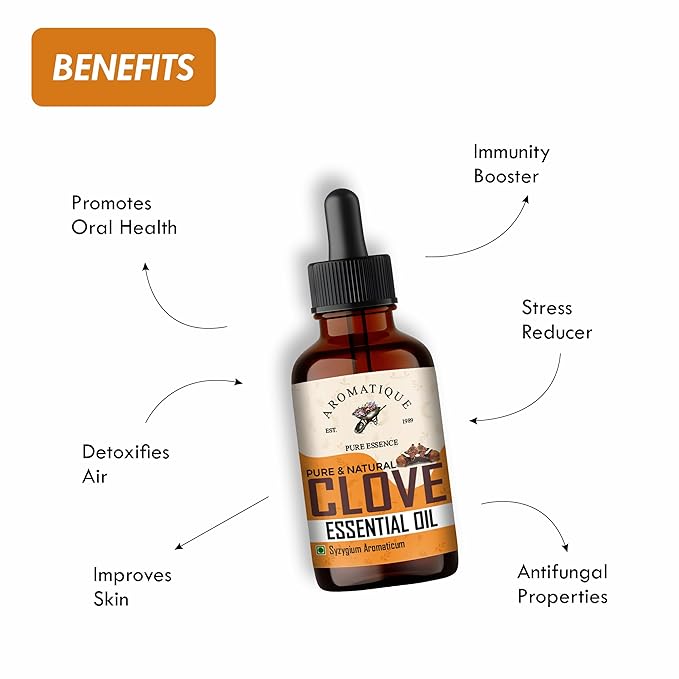 Clove Oil - Natural Aromatic Essence for Freshening Ambiance