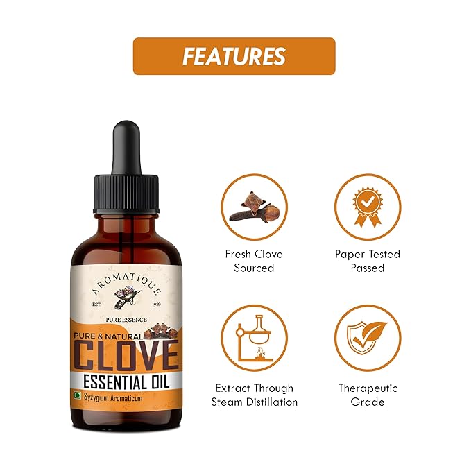 Clove Oil - Natural Aromatic Essence for Freshening Ambiance