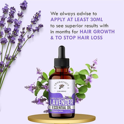 Lavender Essential Oil For Hair & Skin - Pure & Natural