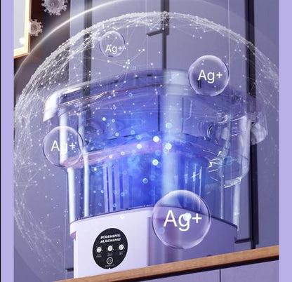 Portable Washing Machine, Foldable Washer and Dryer Combo (1 Set / Mix Color)